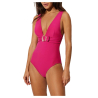 YSABEL MORA women's v-neck one-piece swimsuit with buckle 82612 82% polyamide 18% elastane