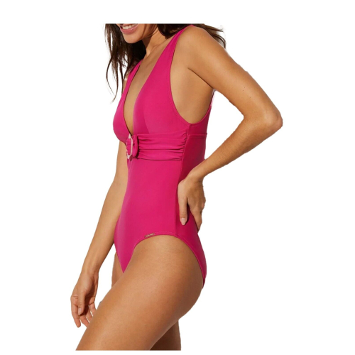 YSABEL MORA women's v-neck one-piece swimsuit with buckle 82612 82% polyamide 18% elastane