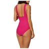 YSABEL MORA women's v-neck one-piece swimsuit with buckle 82612 82% polyamide 18% elastane