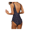 YSABEL MORA women's one-piece swimsuit blue white polka dots shaping cup C 82663