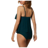 YSABEL MORA dark green women's tankini top with ruffles 82730