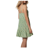 YSABEL MORA women's dress with green floral pattern straps 86005
