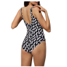 YSABEL MORA women's one-piece swimsuit cup D white/black pattern 82569