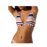YSABEL MORA women's bikini multicolor striped triangle brazilian slip 82461+82468