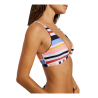 YSABEL MORA women's bikini multicolor striped triangle brazilian slip 82461+82468