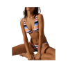 YSABEL MORA women's bikini multicolor striped triangle brazilian slip 82461+82468