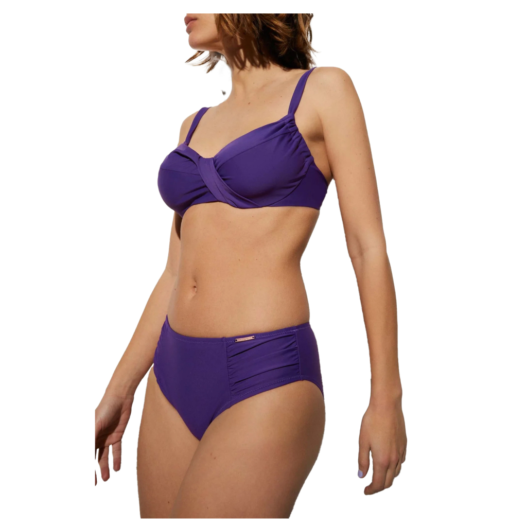 YSABEL MORA women's bikini C cup purple 82734+82531with underwire