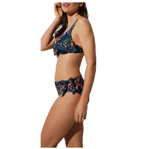 YSABEL MORA bikini donna con ferretto coppa C fantasia blu multicolor 82723