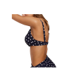 YSABEL MORA women's bikini with underwire D cup blue pattern with white polka dots 82651+82659