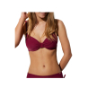 YSABEL MORA bikini donna con ferretto coppa D  bordeaux slip midi 82681+82688