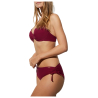YSABEL MORA women's bikini with underwire D cup burgundy midi briefs 82681+82688