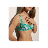 YSABEL MORA women's bikini with underwire D cup green/white/grey 82576+82583