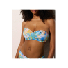 YSABEL MORA women's padded bandeau bikini D cup light blue/yellow pattern 82492+82527
