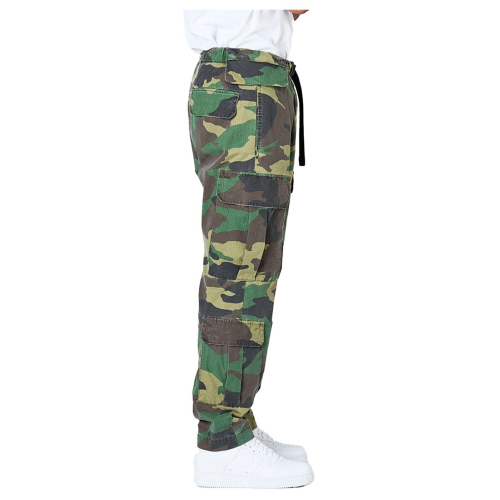 WHITE SAND men's ripstop cargo trousers camouflage print SU75 290 MADE IN ITALY