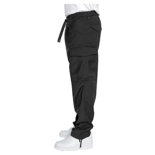 WHITE SAND men's cargo trousers in anthracite techno-wool fabric SU69 172 BRYAN MADE IN ITALY