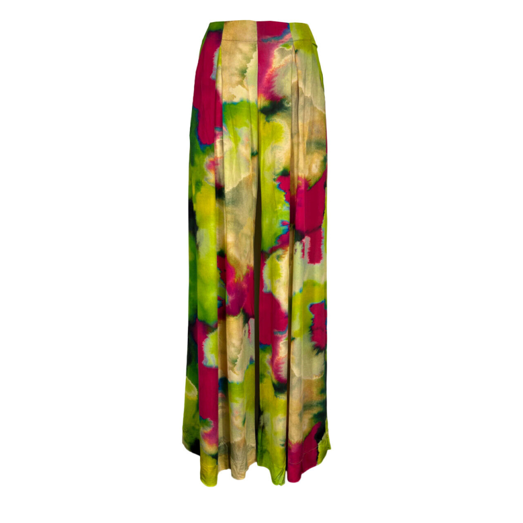 ALDO MARTINS linea CAPJULUCA pantalone trombetta jersey multicolor 5117 ELSA MADE IN SPAIN