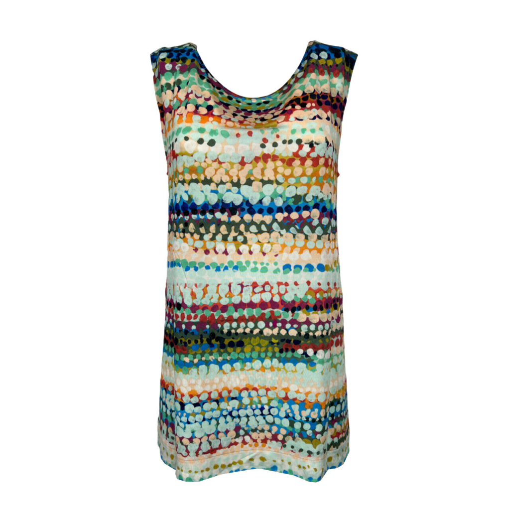 ALDO MARTINS linea CAPJULUCA top donna jersey pois multicolor 5112 CLARA MADE IN SPAIN