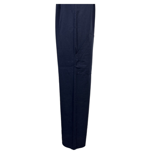 4.10 women's blue cotton dungarees DD24613 MADE IN ITALY