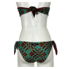 JUSTMINE bikini fascia foderata double-face acqua/marrone JCOBKSS24-B2770 1058 MADE IN ITALY