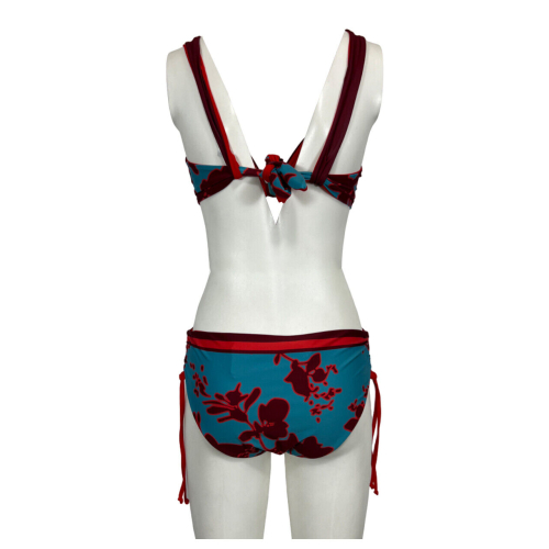 FEELING by JUSTMINE bikini C cup turquoise/red/black cherry 6059 MADE IN ITALY