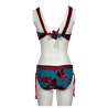 FEELING by JUSTMINE bikini C cup turquoise/red/black cherry 6059 MADE IN ITALY