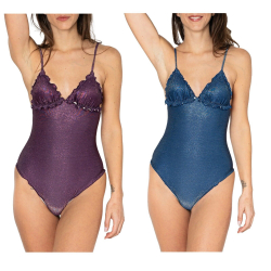 WIKINI lurex one-piece...