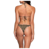 WIKINI green patterned bandeau bikini FASCIA FRU FRU 24CO39 MADE IN ITALY