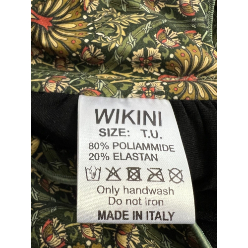 WIKINI green patterned bandeau bikini FASCIA FRU FRU 24CO39 MADE IN ITALY