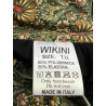 WIKINI green patterned bandeau bikini FASCIA FRU FRU 24CO39 MADE IN ITALY