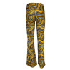 WIKINI light blue/yellow/gold lurex patterned trousers 22201 24D20L MADE IN ITALY