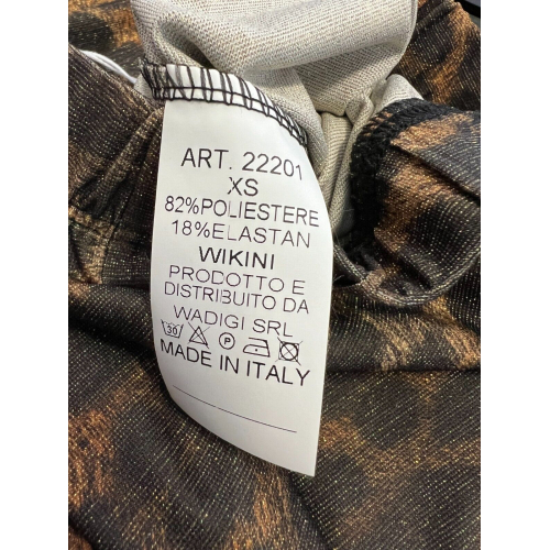 WIKINI animal lurex patterned trousers 22201 24D21L MADE IN ITALY