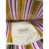 ORDI.TO multicolor striped recycled plastic beach bag BRENDA MADE IN INDIA