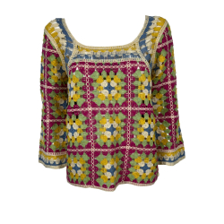 MD’M maglia crochet multicolor 8.50.097.03 in cotone