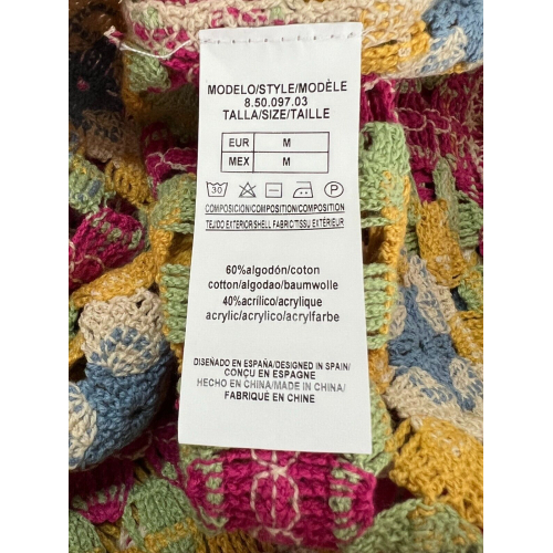 MD'M multicolor crochet sweater 8.50.097.03 in cotton