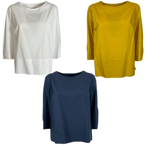 MEIMEIJ flared blouse M4EA53 100% cotton MADE IN ITALY