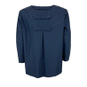 MEIMEIJ flared blouse M4EA53 100% cotton MADE IN ITALY