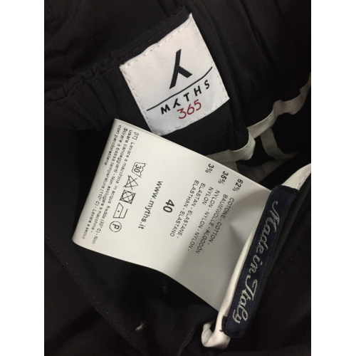 MYTHS pantalone nero largo leggero 21D03 67 MADE IN ITALY