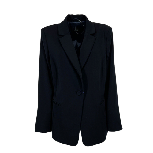 PERSONA by Marina Rinaldi TIMELESS line blue jacket 1 covered button 30.41014106005 CREAM