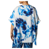 PERSONA by Marina Rinaldi oversized white blouse with light blue print MAGNETE