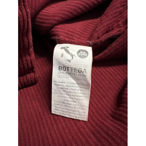 4.10 by BottegaChilometriZero camicia over velluto coste rosso scuro DD23210 MADE IN ITALY