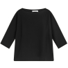 LIVIANA CONTI maglia donna nera asimmetrica L4SA62 MADE IN ITALY
