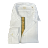 GMF 965 white men's shirt textured fabric SP384 931223 100% cotton