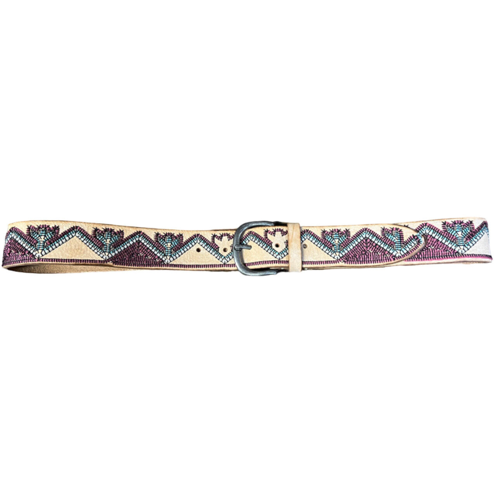 POST & CO men's light leather belt 10053B95 100% leather MADE IN ITALY