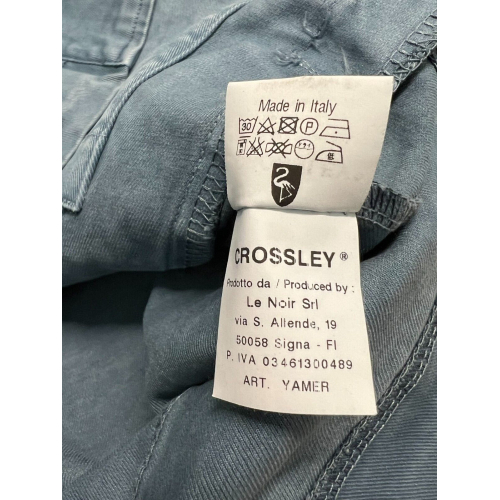 CROSSLEY giacca uomo sfoderata avio lavato YAMER cotone MADE IN ITALY