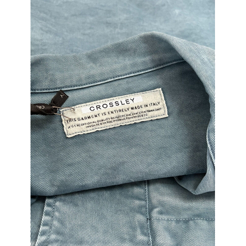 CROSSLEY giacca uomo sfoderata avio lavato YAMER cotone MADE IN ITALY