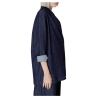 NEIRAMI women's unlined dark light denim jacket over C702ND BL513 MADE IN ITALY