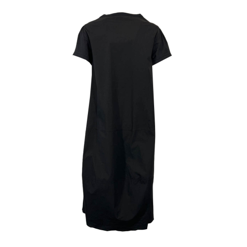 TREBARRABI women's black egg dress WATERMELON cotton MADE IN ITALY