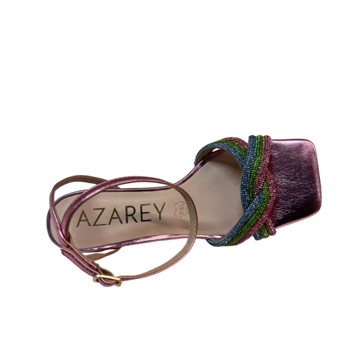 AZAREY women's laminated eco-leather sandal 531H194M
