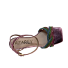 AZAREY women's laminated eco-leather sandal 531H194M