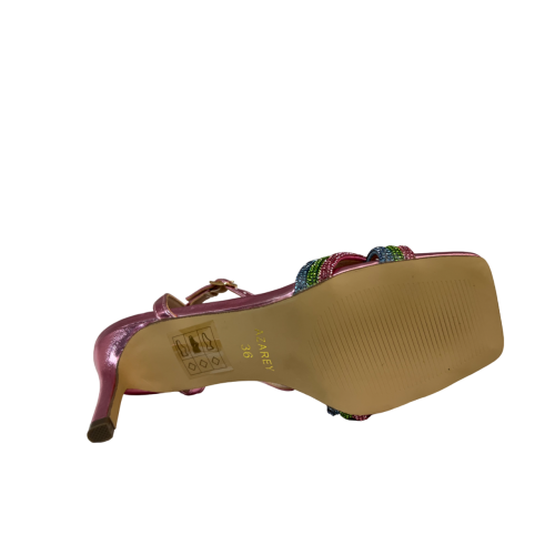 AZAREY women's laminated eco-leather sandal 531H194M